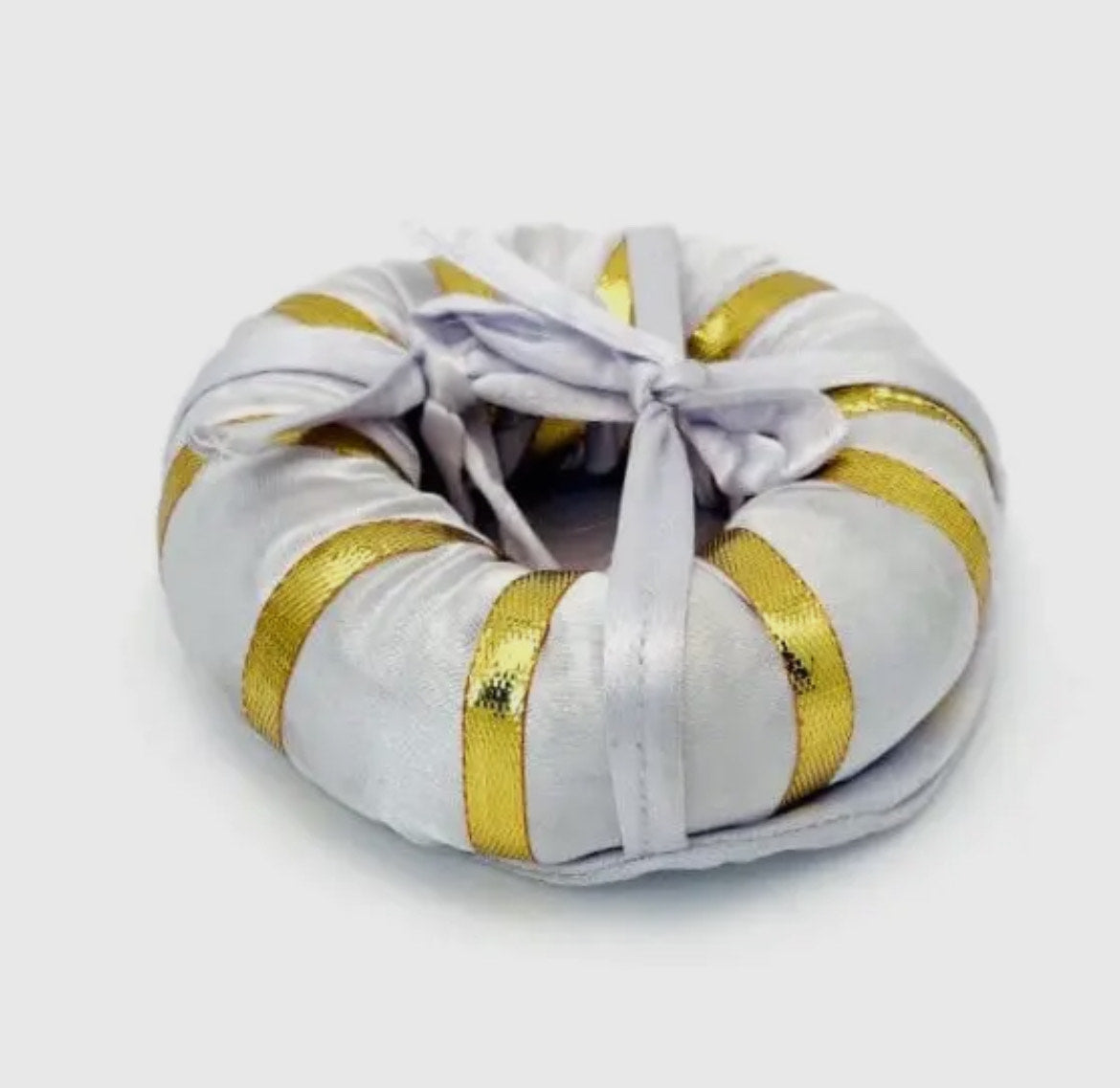 White Moon Phase Brass Singing Bowl Set