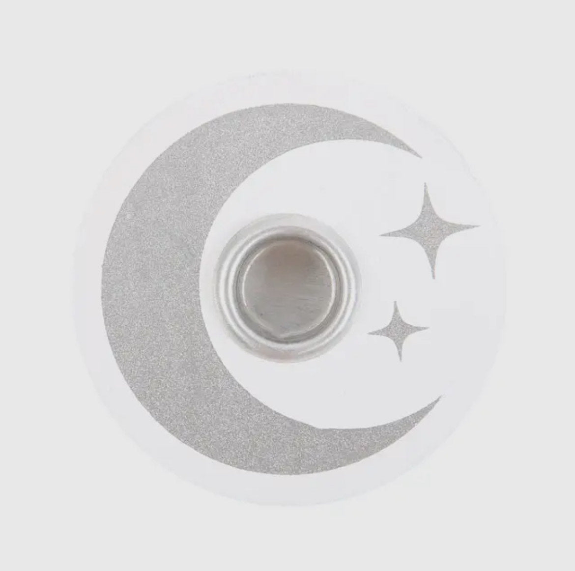 White Mystical Moon Spell Chime Candle Holder