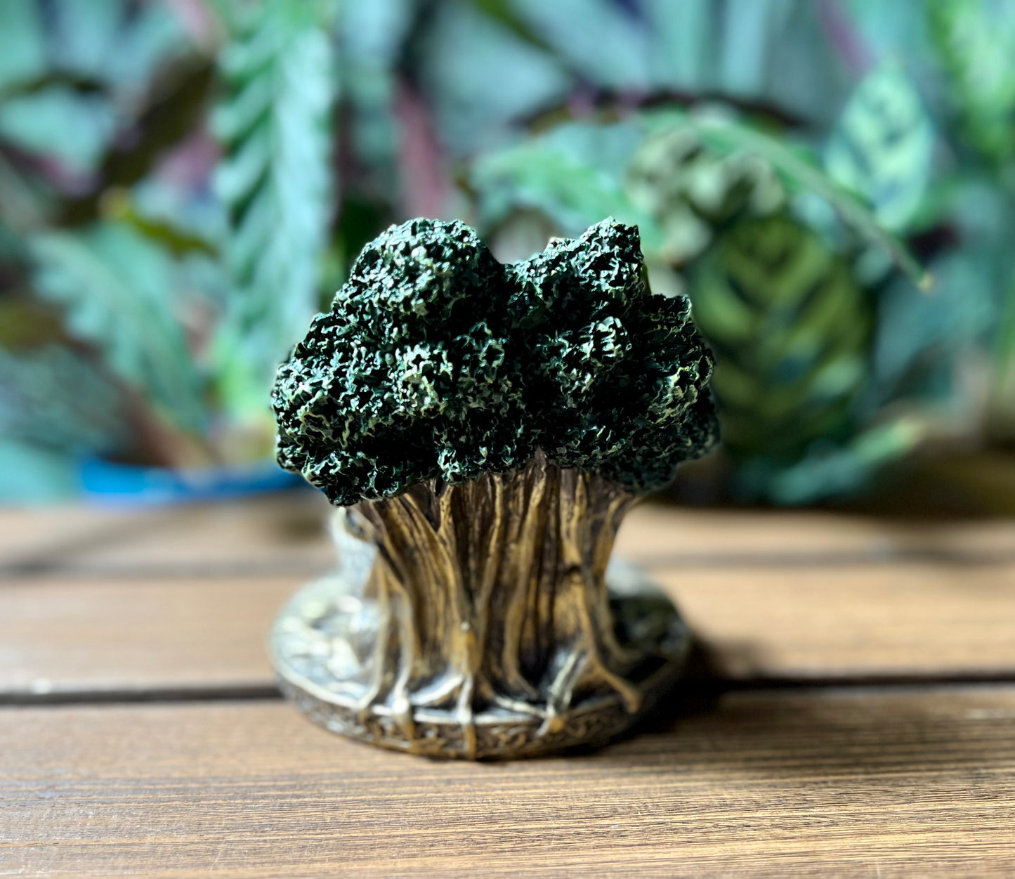 Cernunnos Resin Sitting Statue Candle Holder- Horned God