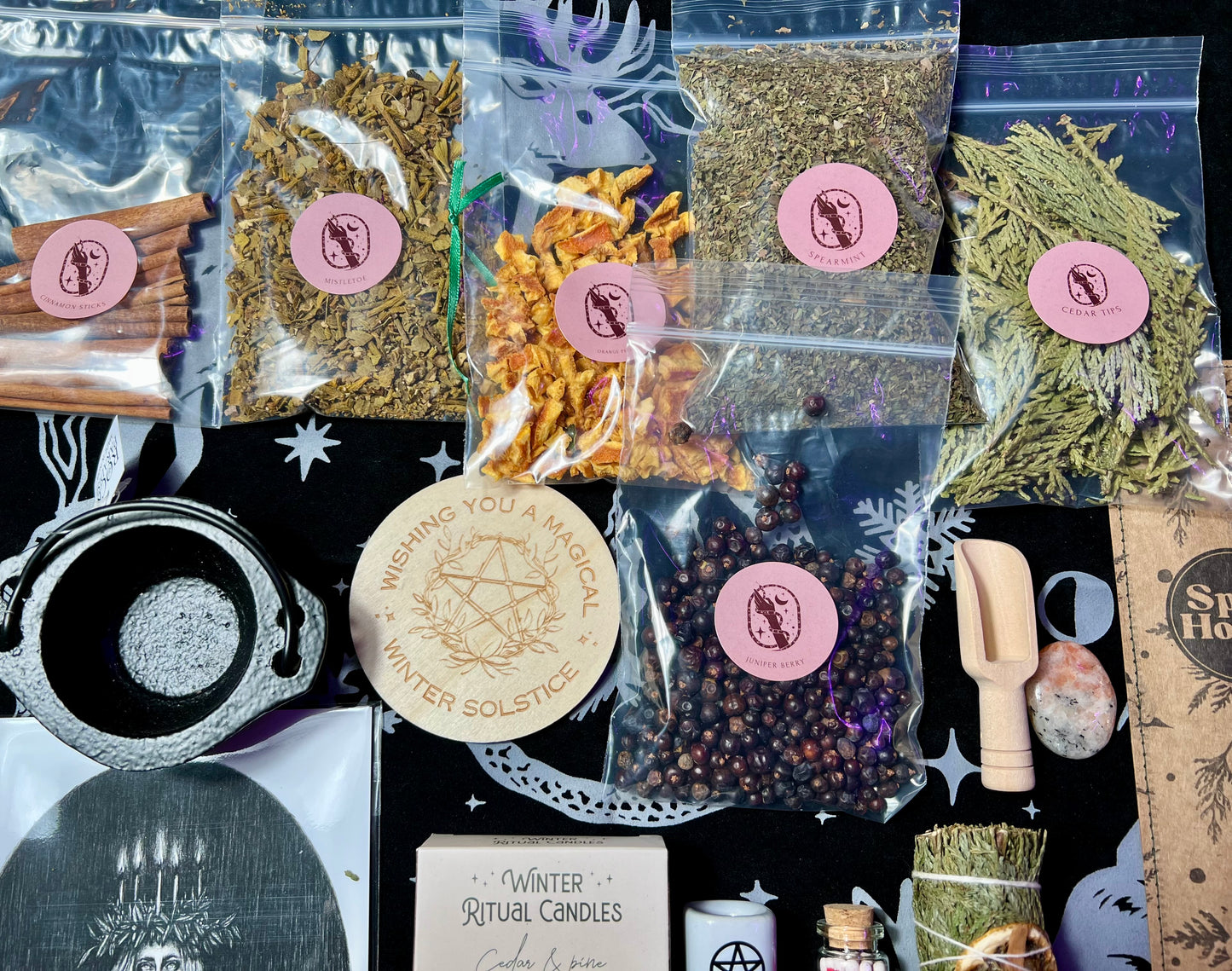 Winter Solstice-Yule 18 Piece Witch Ritual Box