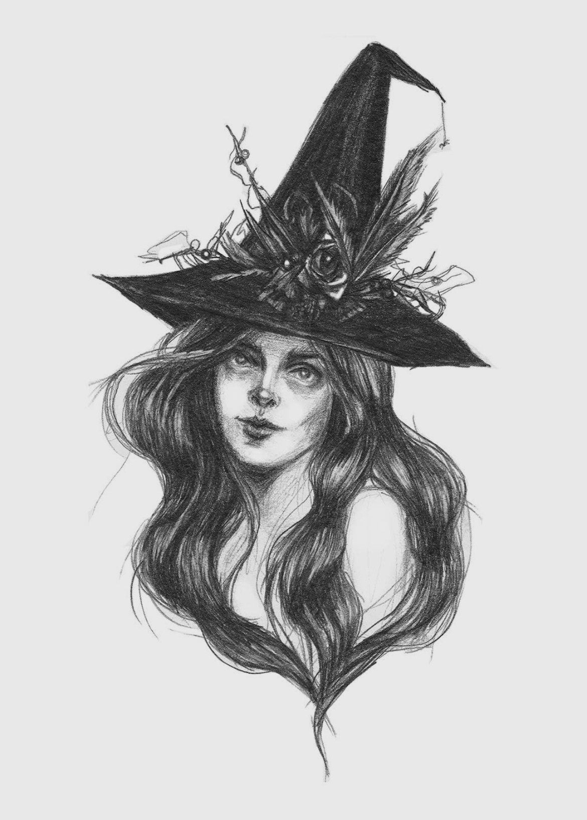 Woodland Witch Fine Art Print - Green Witchcraft