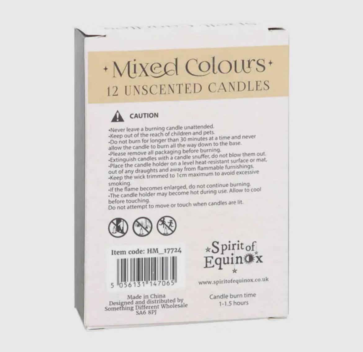 Pack of 12 Mixed Colour Magic Spell Candles