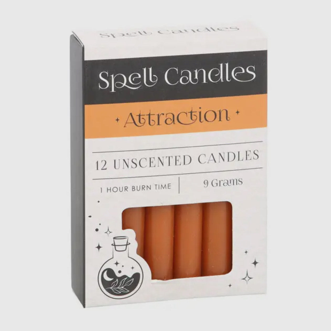 Pack of 12 Orange Attraction Magic Spell Candles