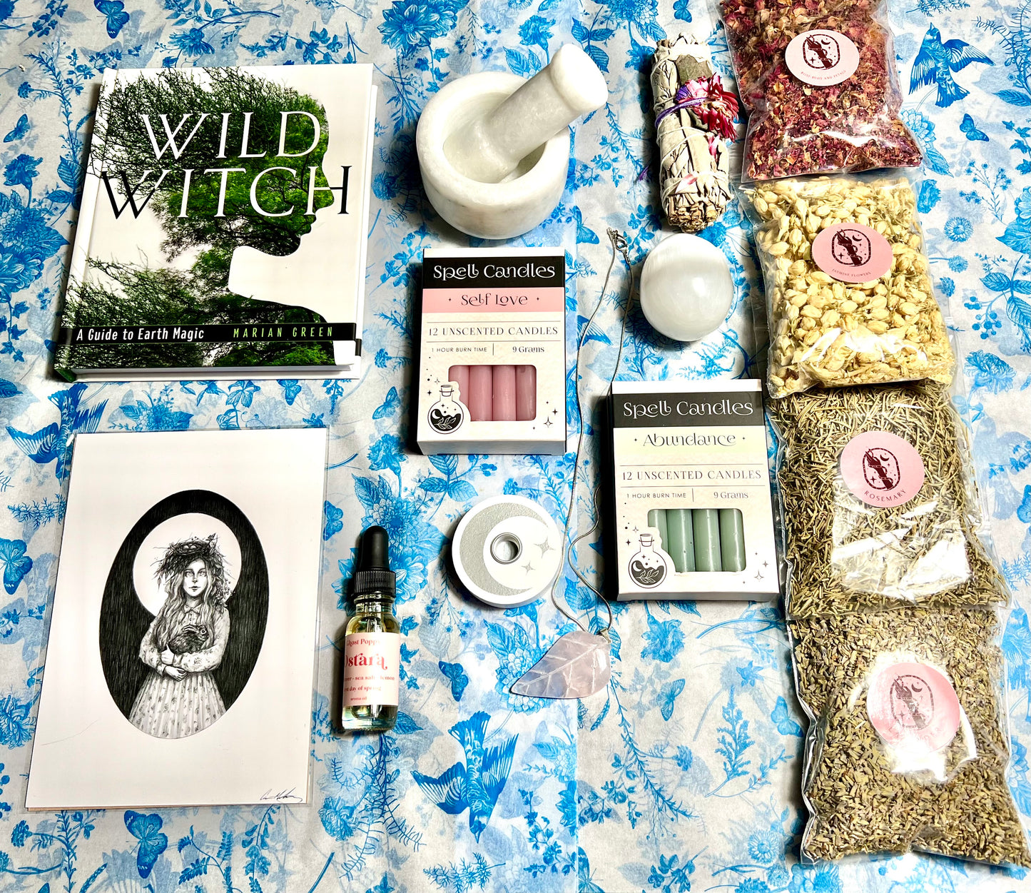 Ostara 14 Item Witch Ritual Box- Spring Equinox