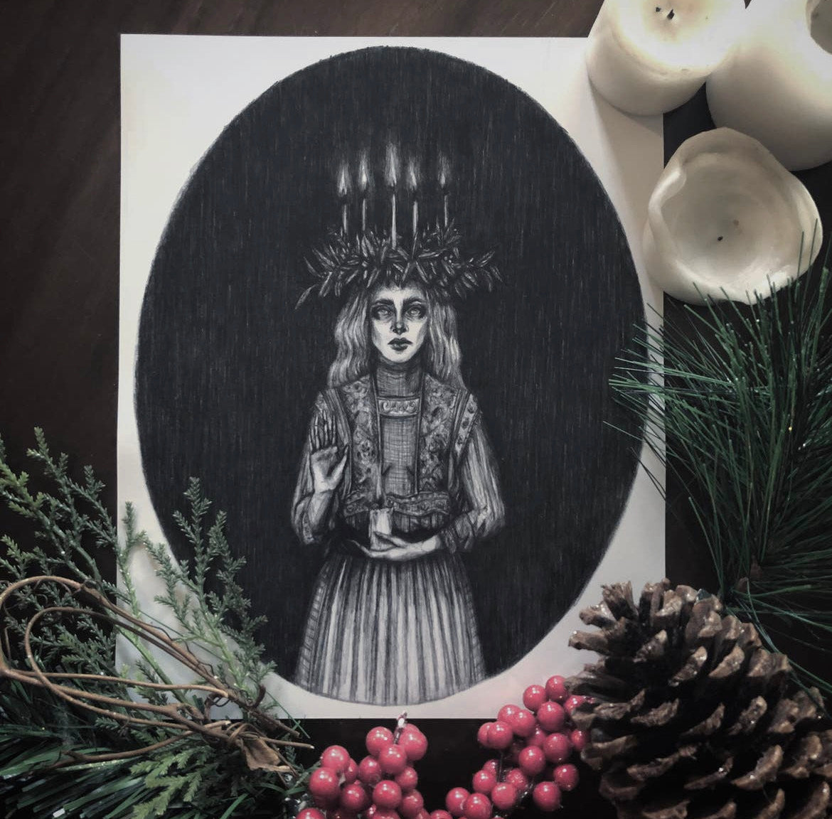 Ghost of Christmas Past Fine Art Print- Yule/ Winter Solstice