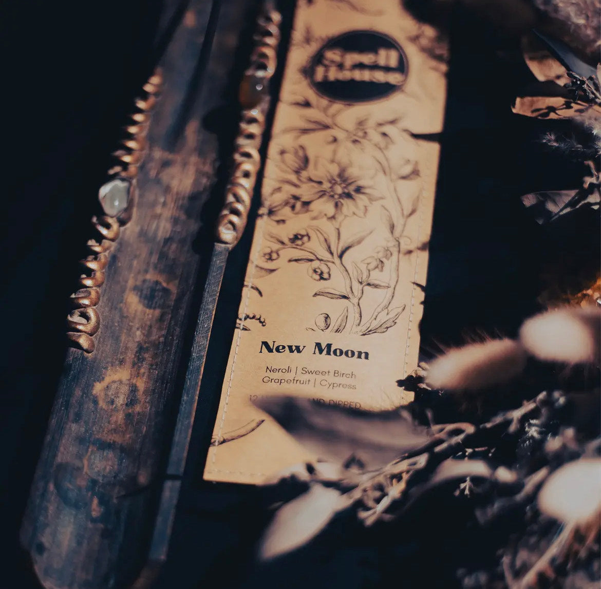 New Moon Incense Sticks-Handcrafted by Spell House