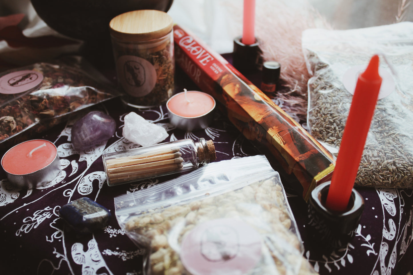 Romantic love, Self Love, Relationships Ritual Kit Witch Box 18 Items