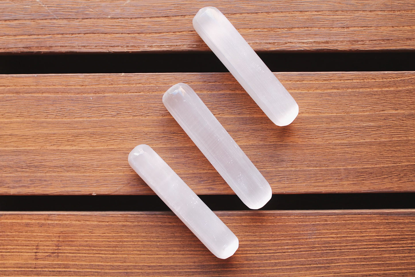 Selenite Crystal 6” Massage Wand- Crystal Wand