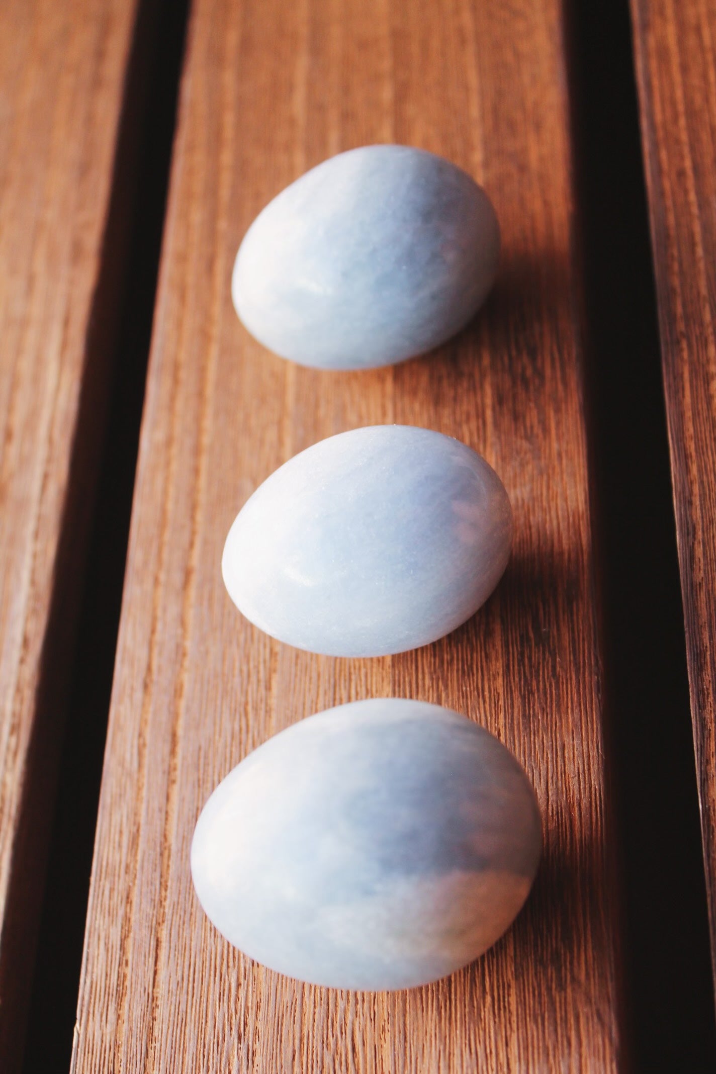 Blue Calcite polished Egg Crystal