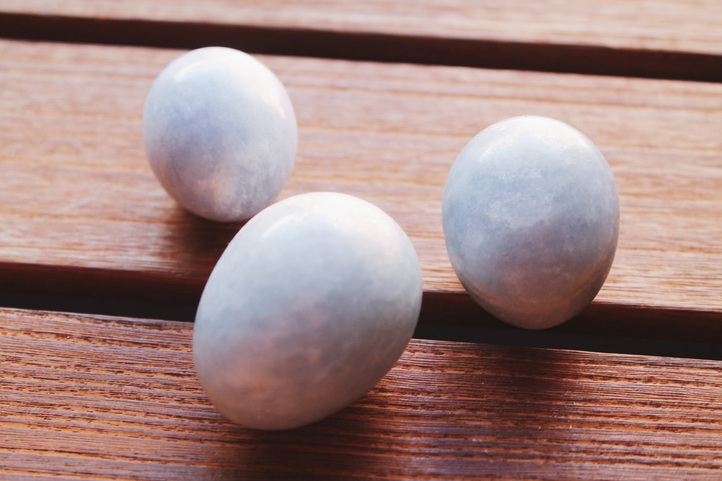 Blue Calcite polished Egg Crystal