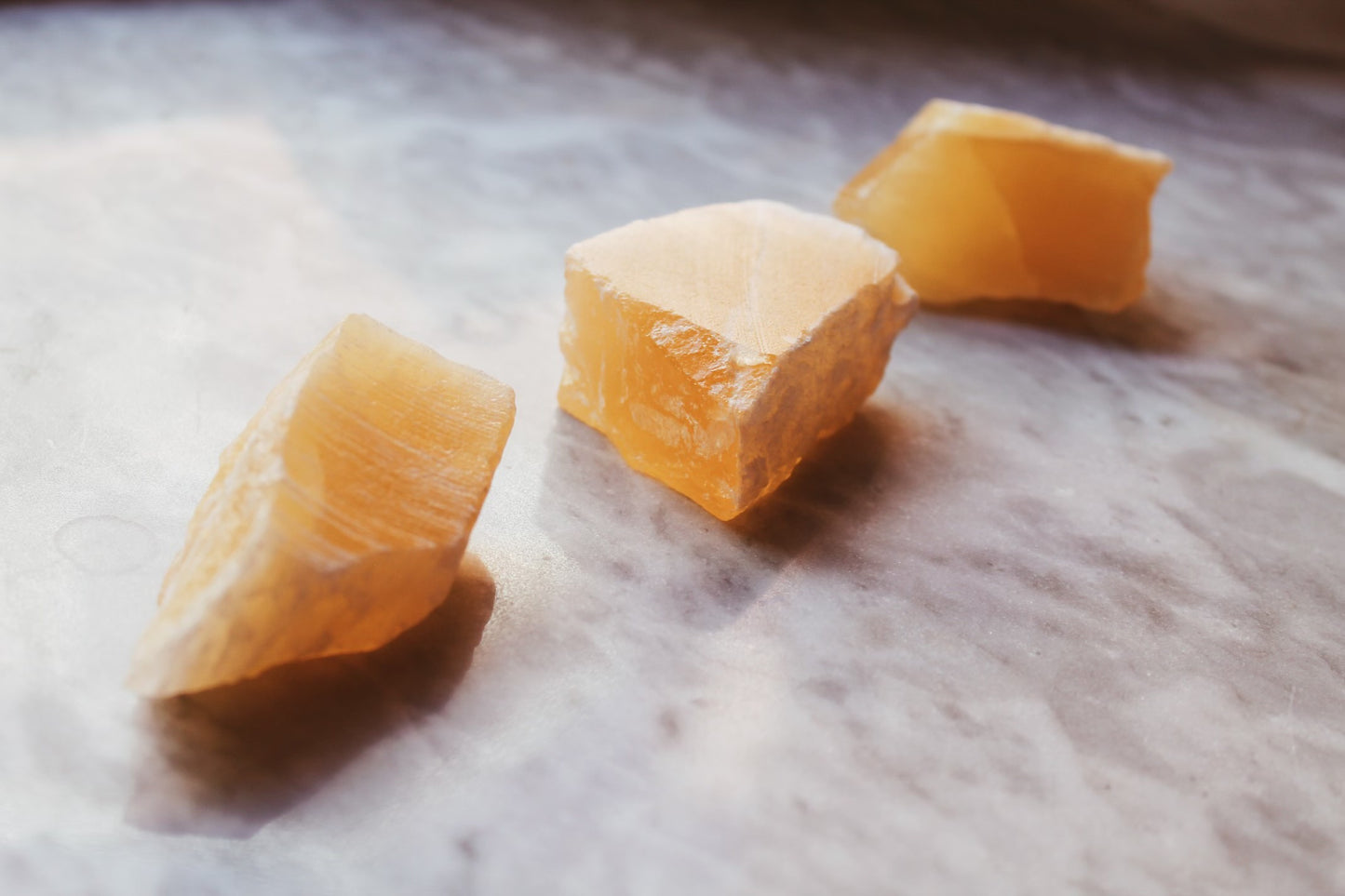 Golden Calcite Raw /Honey Comb Calcite Rough Cut Healing Crystal