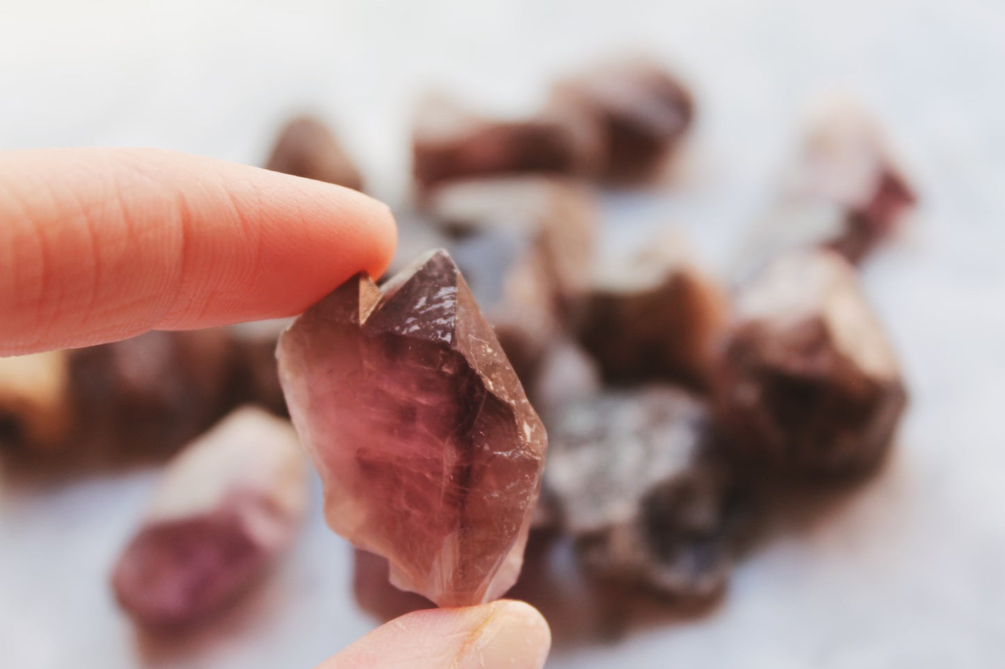 Raw Smoky Amethyst Quartz Crystal