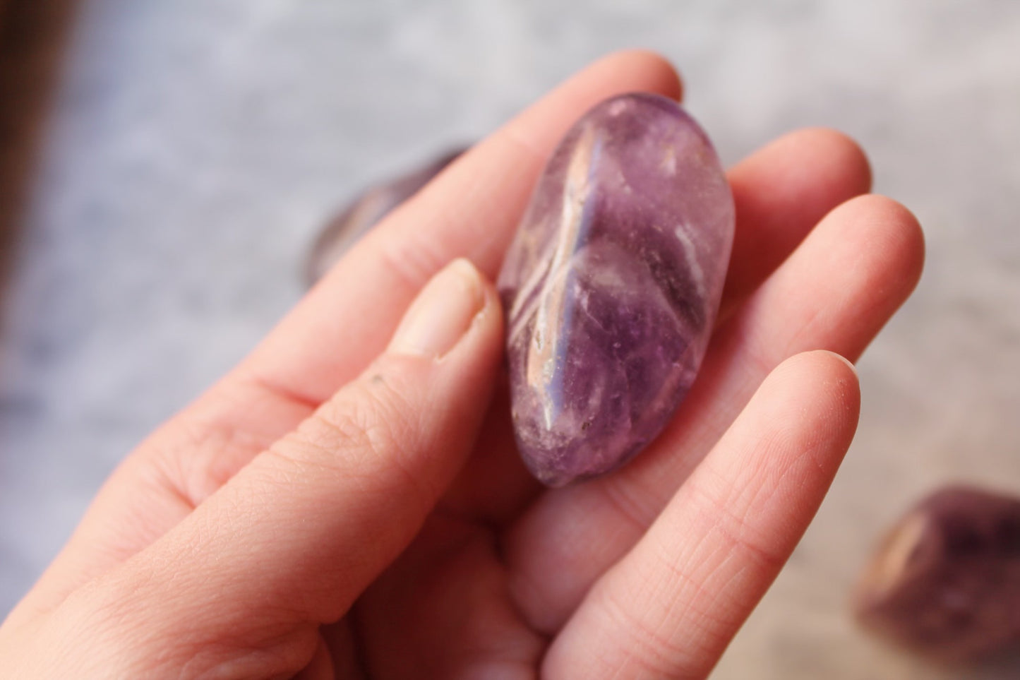 Tumbled Polished Amethyst Crystal