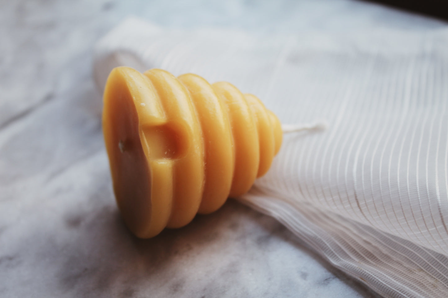 100% Pure Beeswax Mini Skep Votive Candle