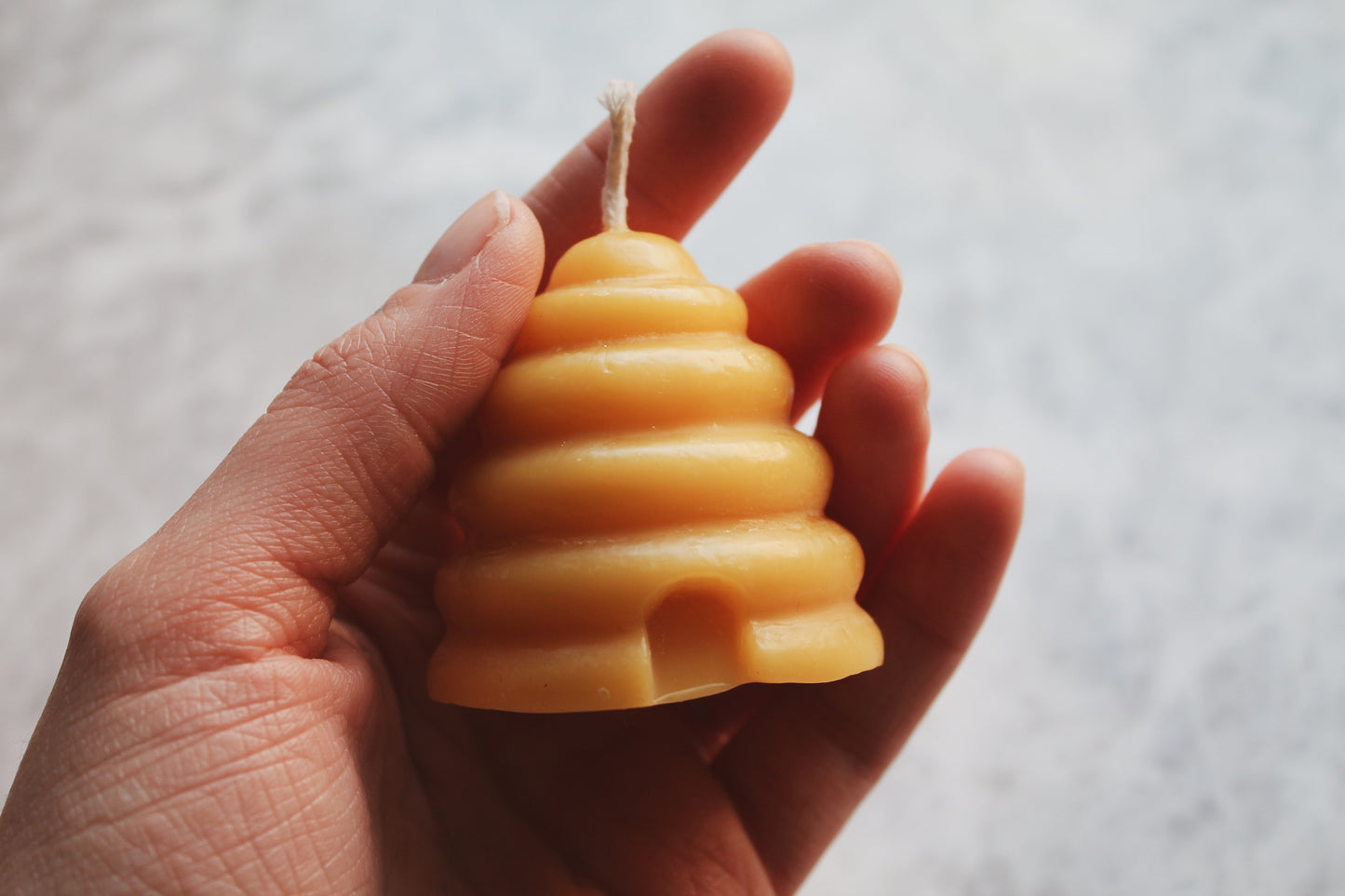 100% Pure Beeswax Mini Skep Votive Candle