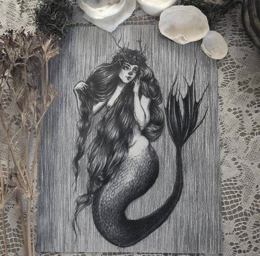 Mermaid Queen Fine Art Print-5x7"