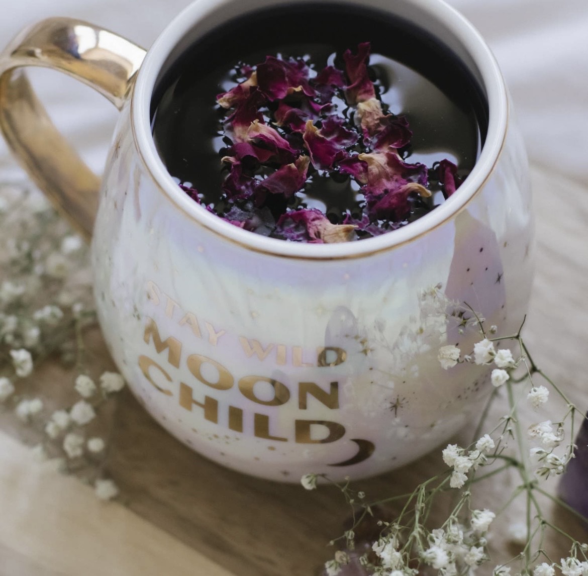 Moon Child - Mug Gift Set with Amethyst Tea Accessories