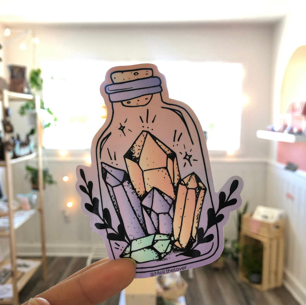 Stickers Waterproof Vinyl - Crystal Jar