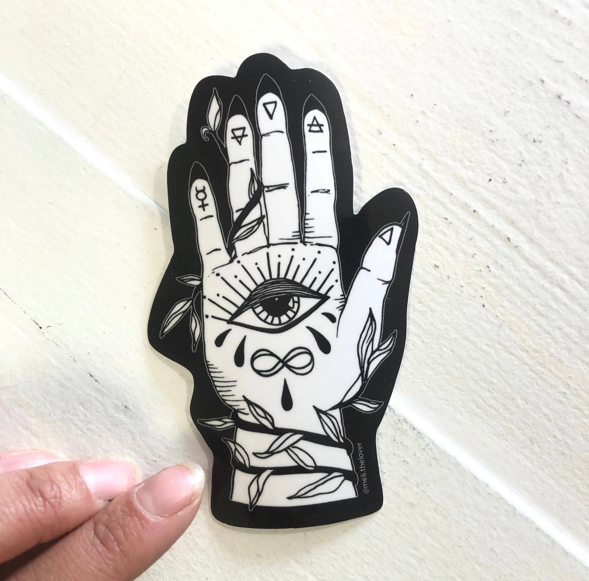 Stickers Waterproof Vinyl - Palmistry Hand