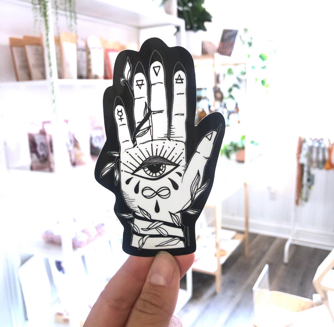 Stickers Waterproof Vinyl - Palmistry Hand