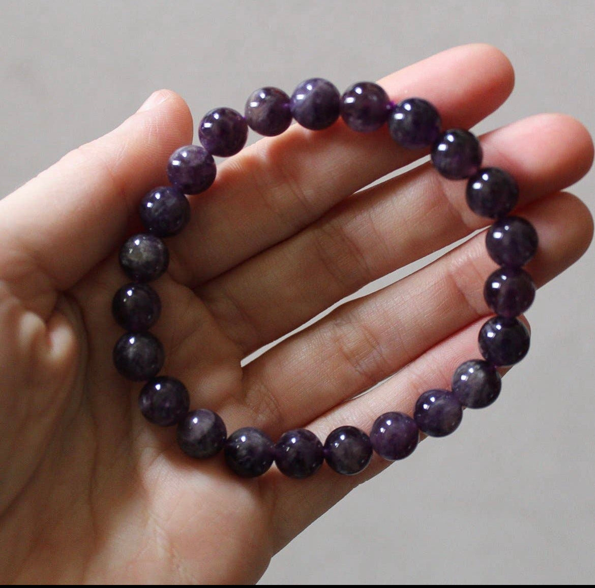 Amethyst Crystal Bracelet 8mm