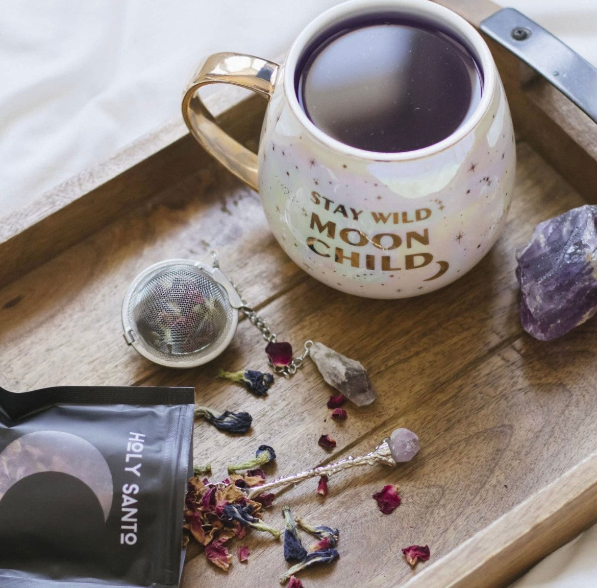 Moon Child - Mug Gift Set with Amethyst Tea Accessories