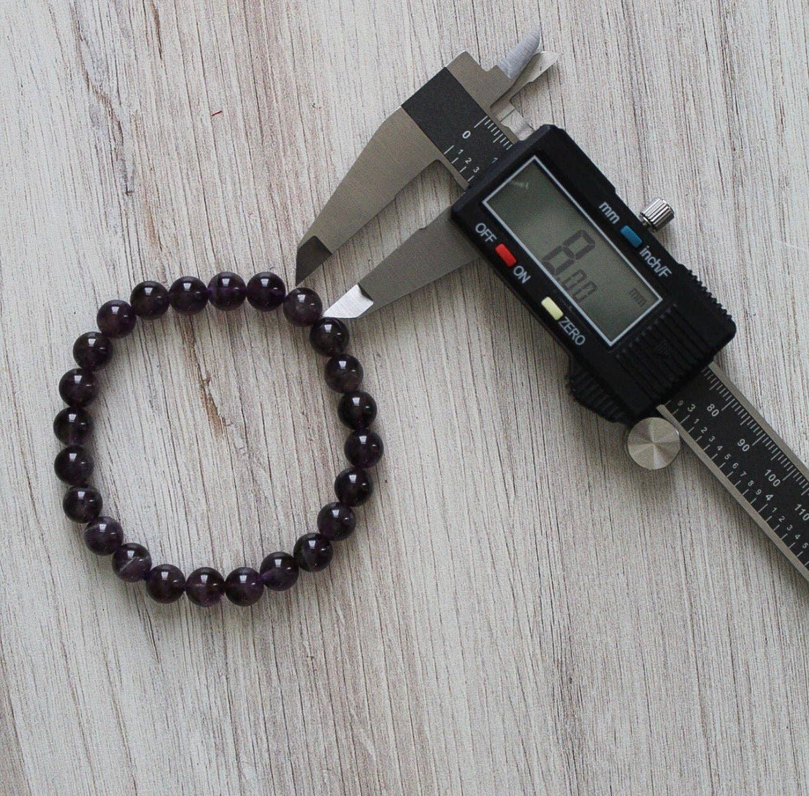 Amethyst Crystal Bracelet 8mm
